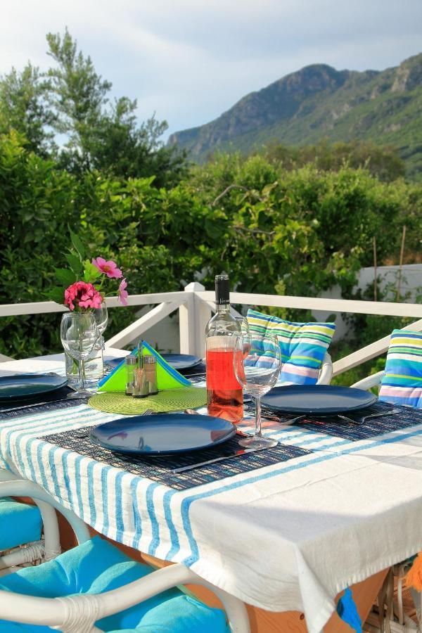 Blue Sky Cottage, Kanouli Beach Halikounas Exterior foto