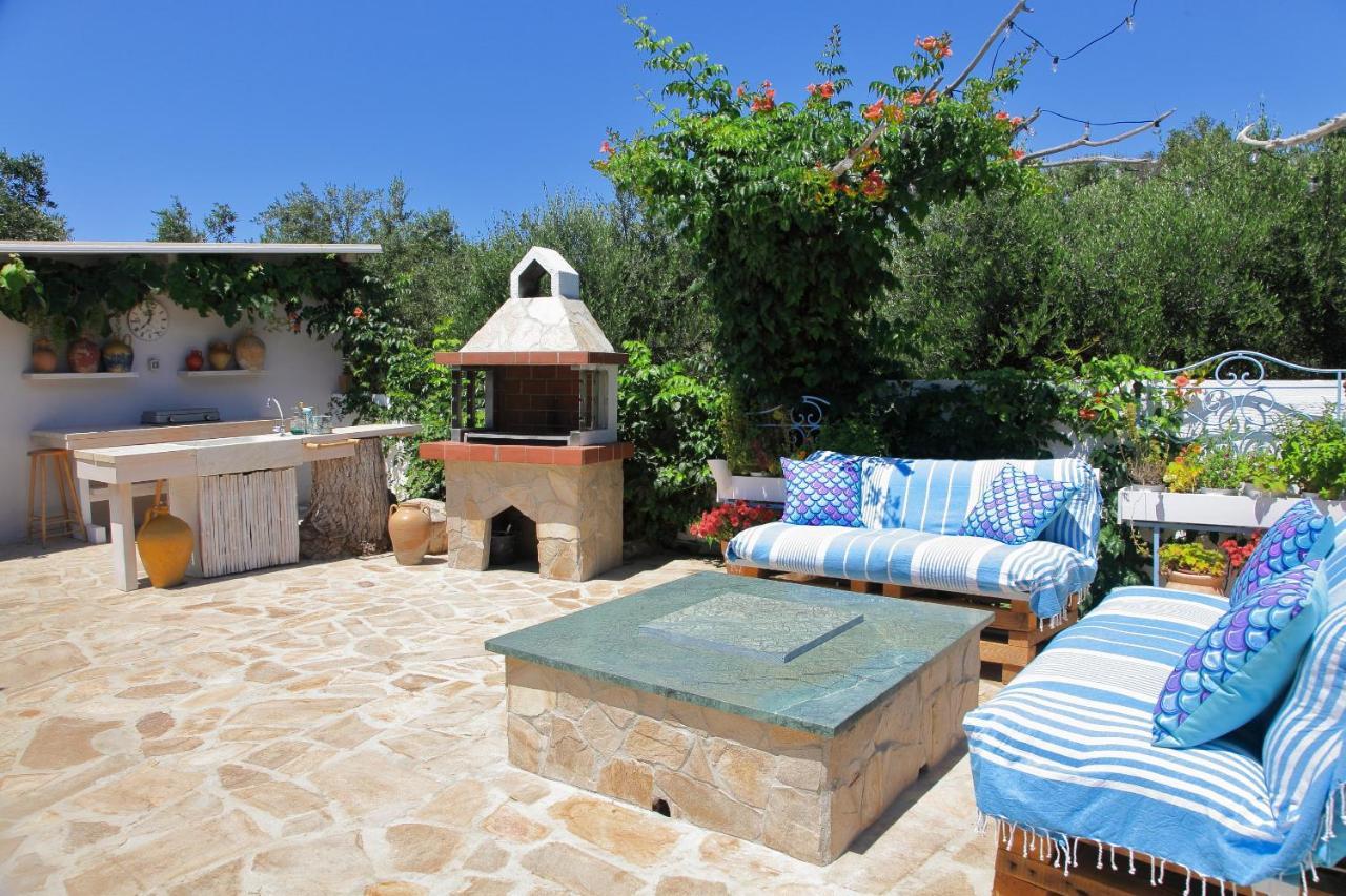 Blue Sky Cottage, Kanouli Beach Halikounas Exterior foto